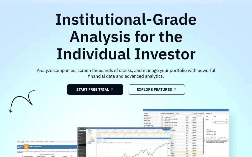 Screenshot of stockrover.com