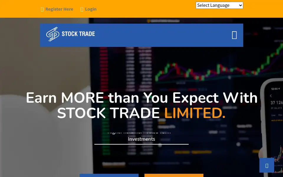 Screenshot of stocktrendslimited.com