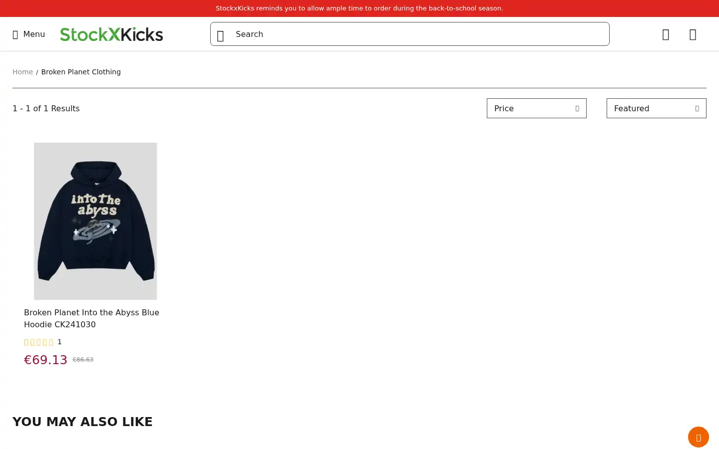Screenshot of stockxkicksvip.com