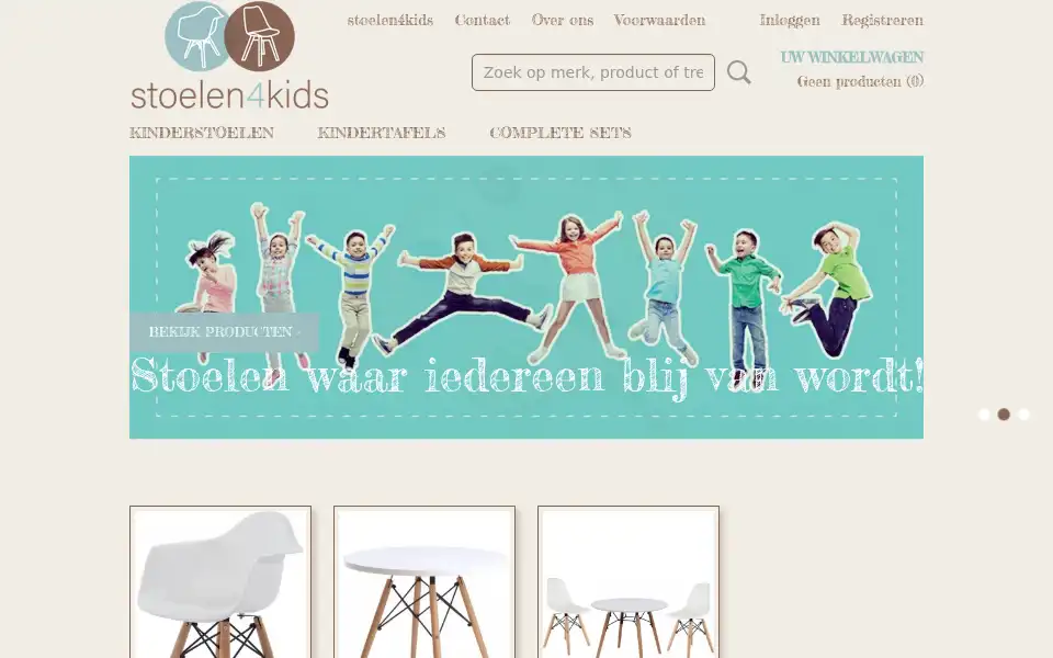 Screenshot of stoelen4kids.nl