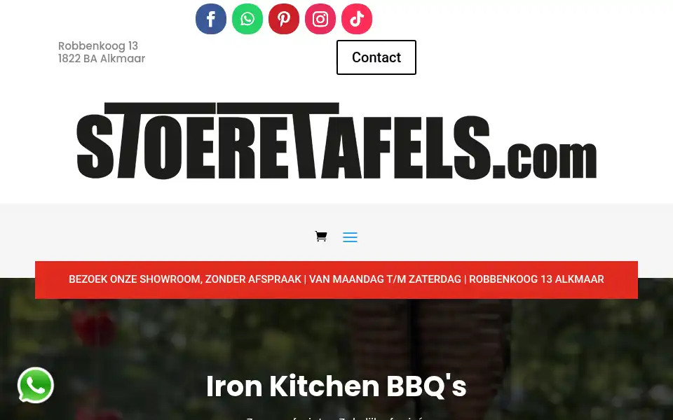 Screenshot of stoeretafels.com