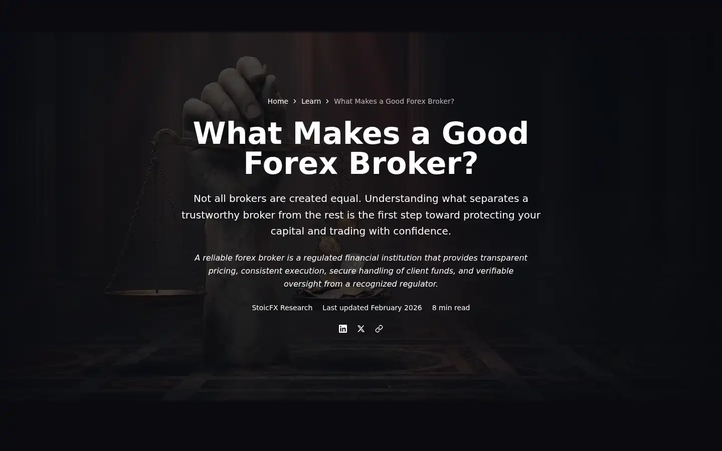 Screenshot of stoicfx.com