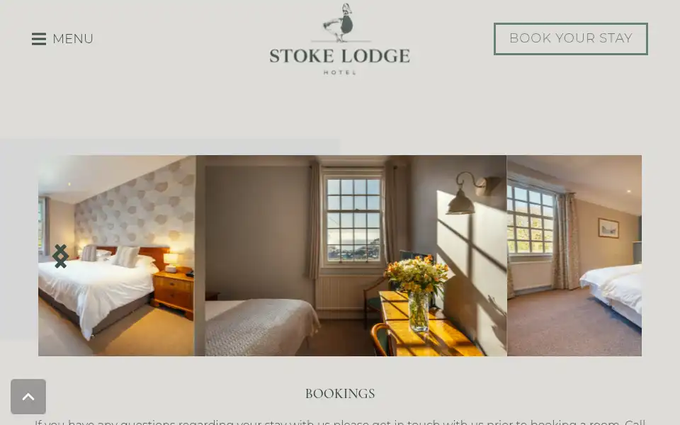 Screenshot of stokelodgehotel.co.uk