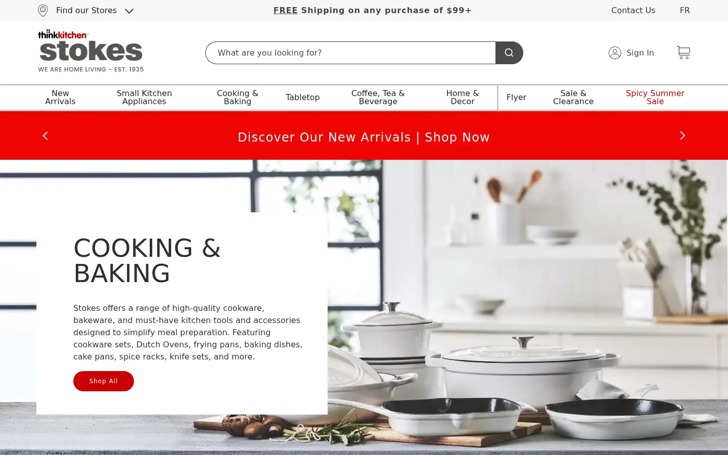 Screenshot of stokesstores.com