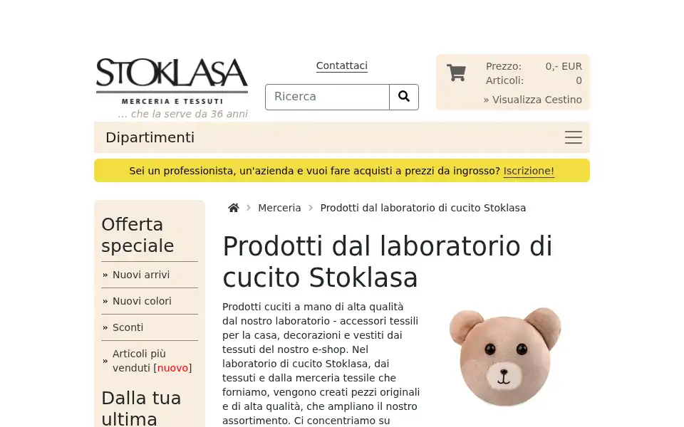 Screenshot of stoklasa.it