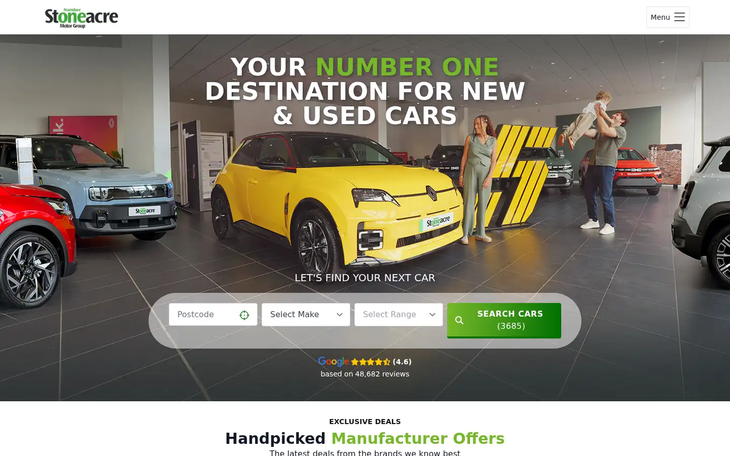 Screenshot of stoneacre.co.uk