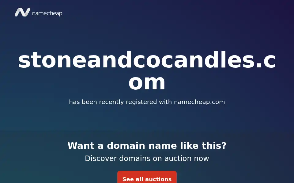 Screenshot of stoneandcocandles.com