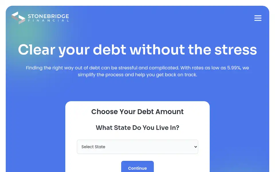 Screenshot of stonebridgefi.org