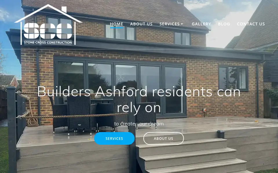 Screenshot of stonecrossconstruction.co.uk