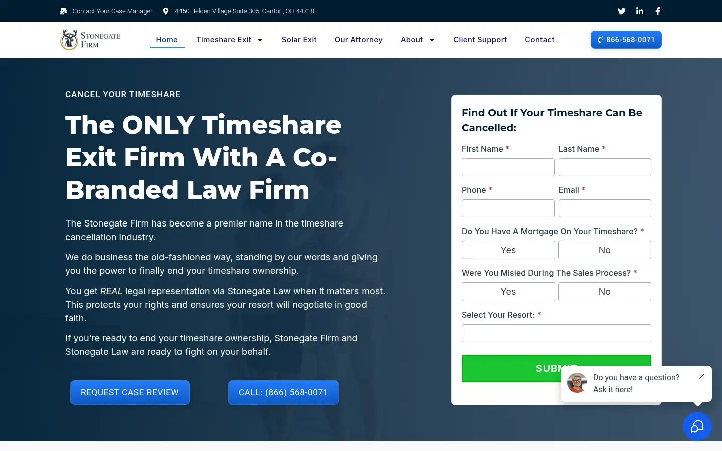 Screenshot of stonegatefirm.com