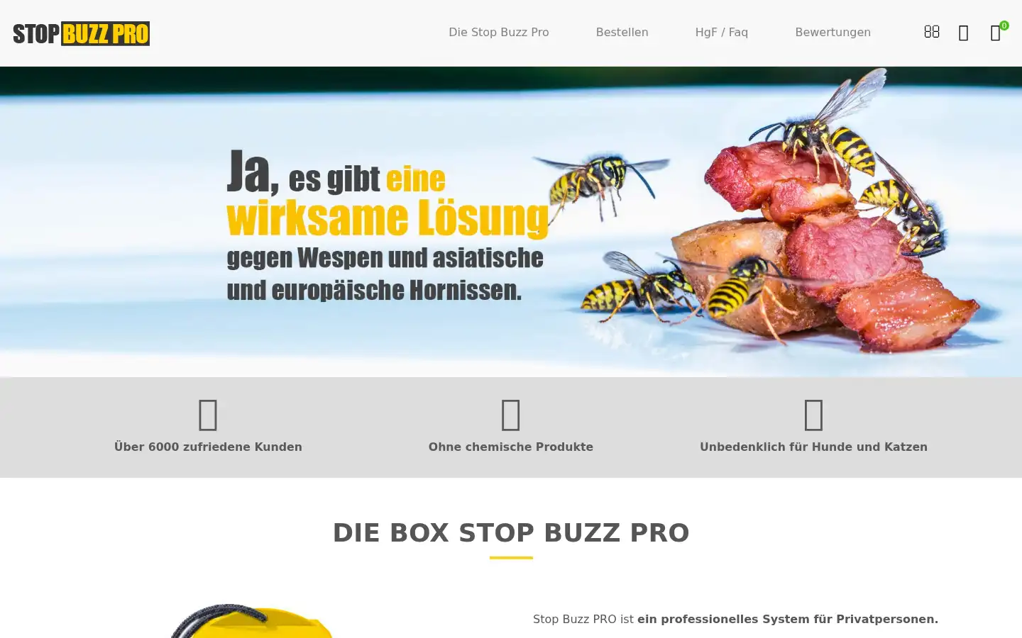 Screenshot of stop-buzz-pro.de