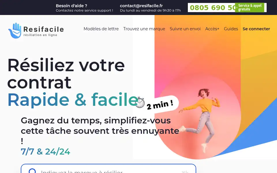 Screenshot of stop-contrat.com