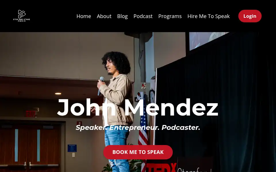 Screenshot of stopandstare.media