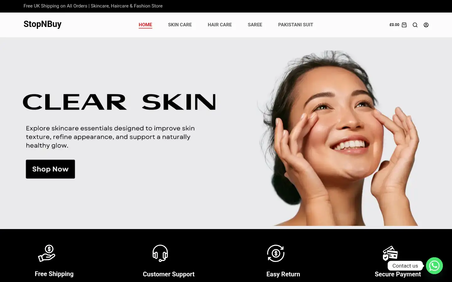 Screenshot of stopnbuy.co.uk