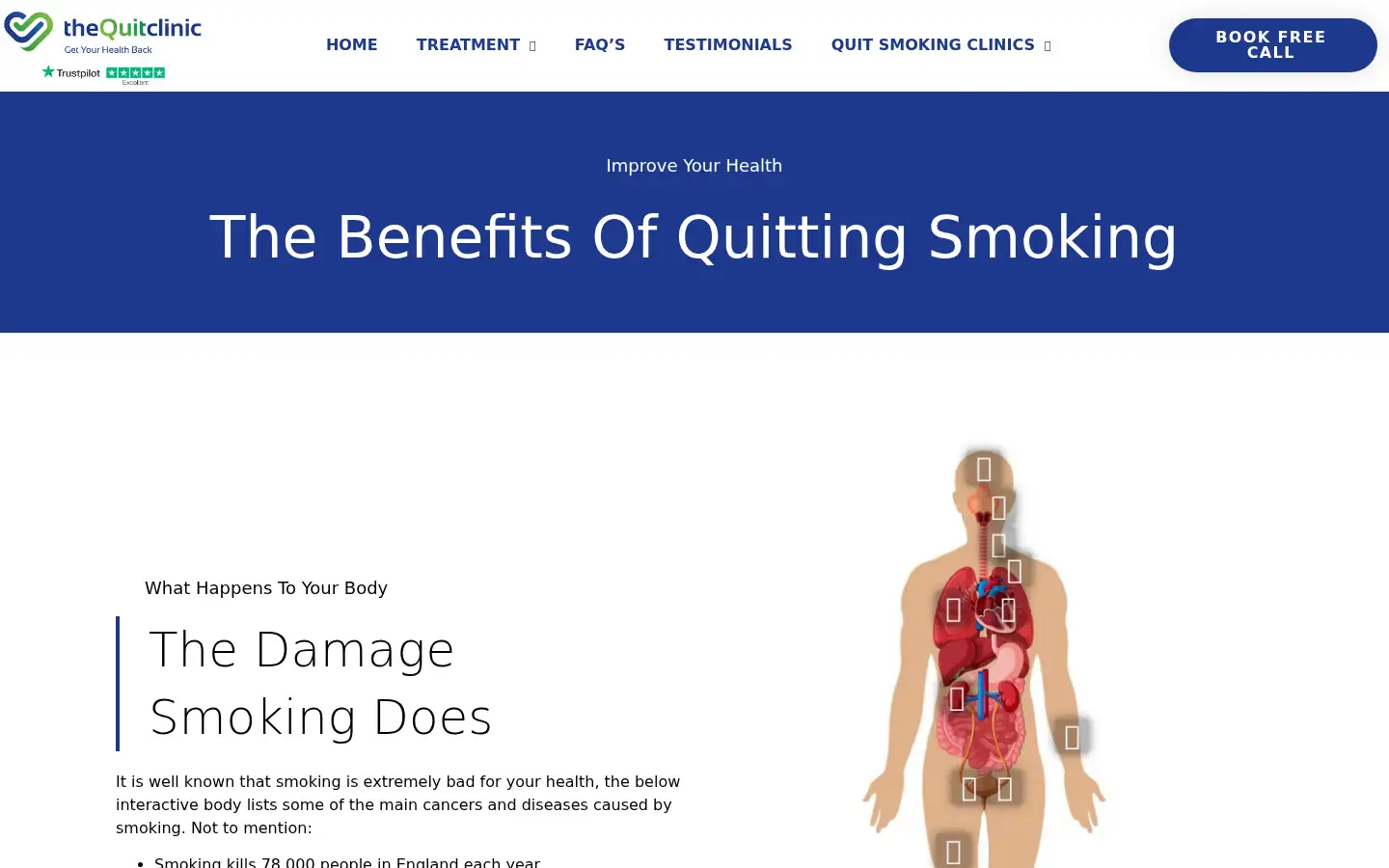 Screenshot of stopsmokingclinic.co.uk
