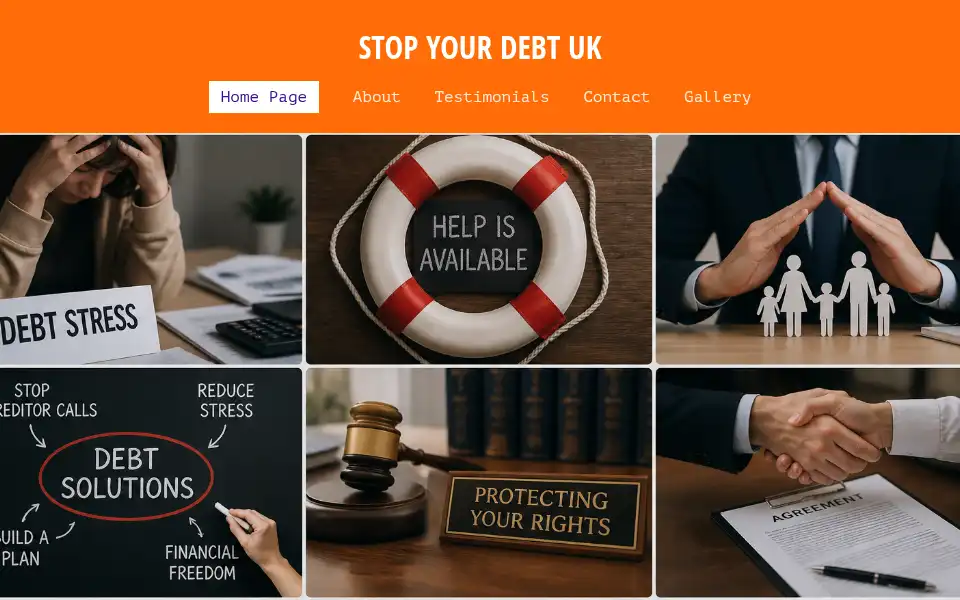 Screenshot of stopyourdebt.uk