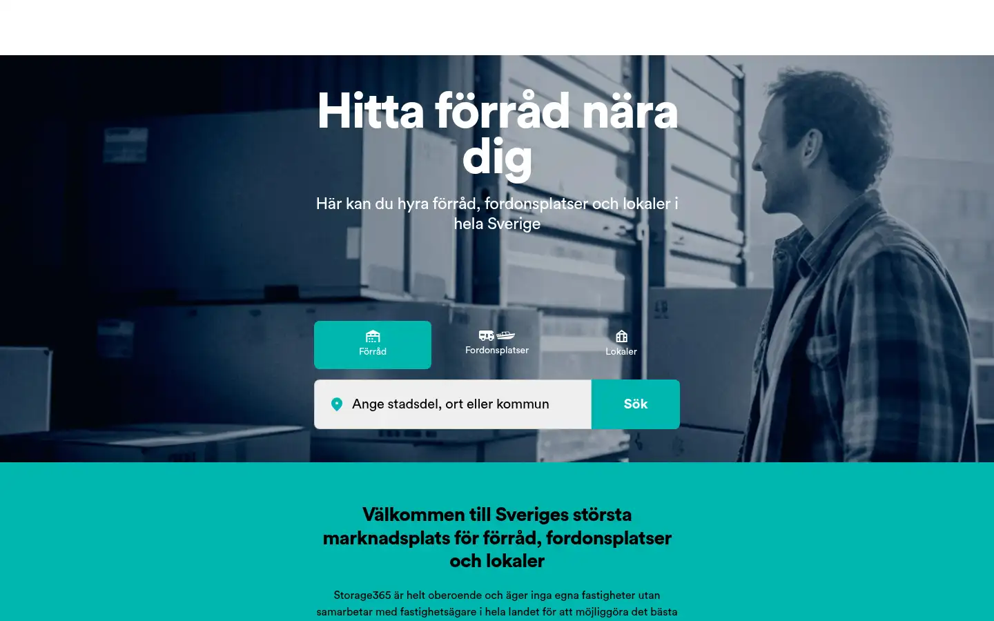 Screenshot of storage365.se