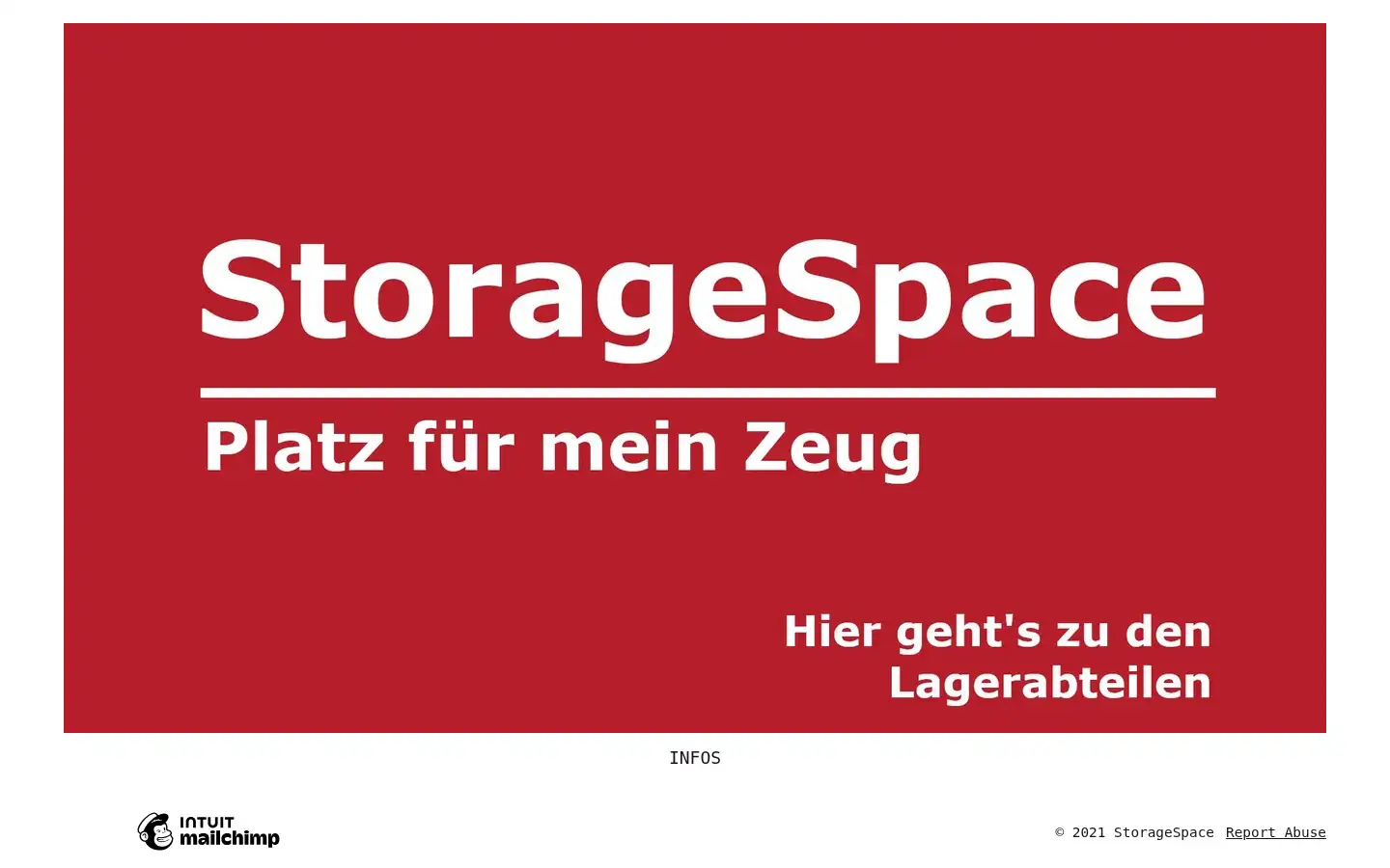 Screenshot of storagespace.at