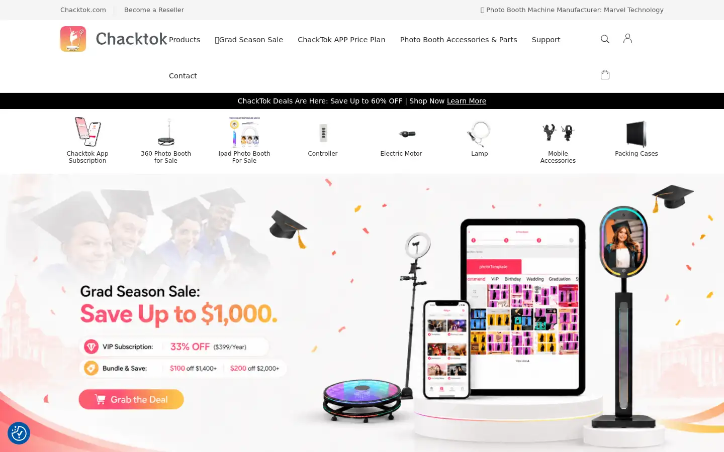 Screenshot of store.chacktok.com