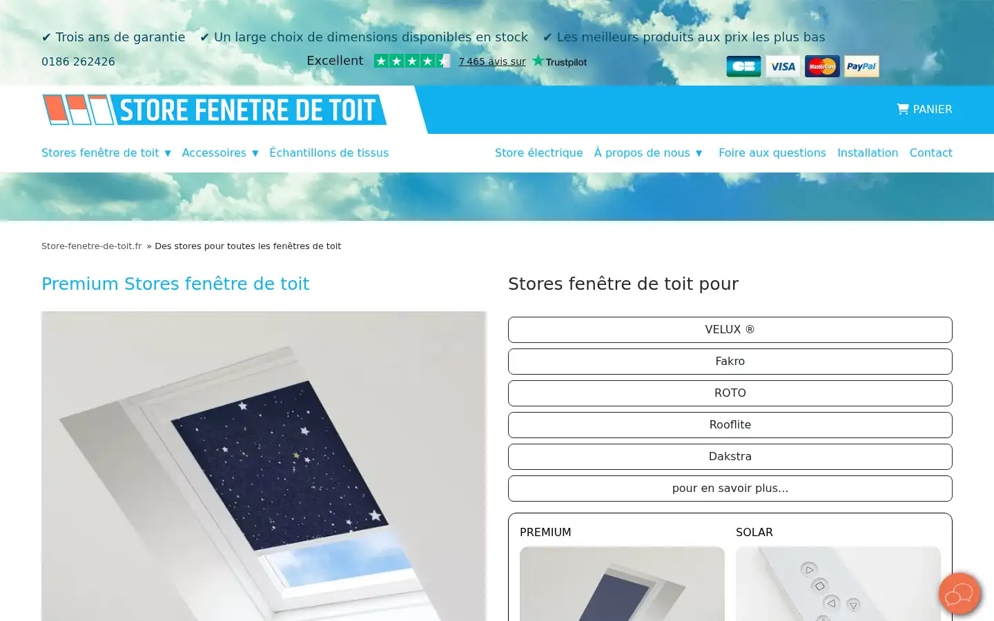Screenshot of store-fenetre-de-toit.fr