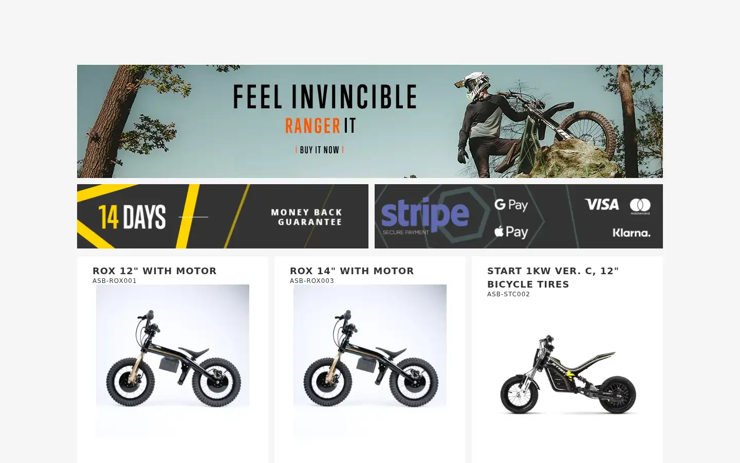 Screenshot of store.kuberg.com