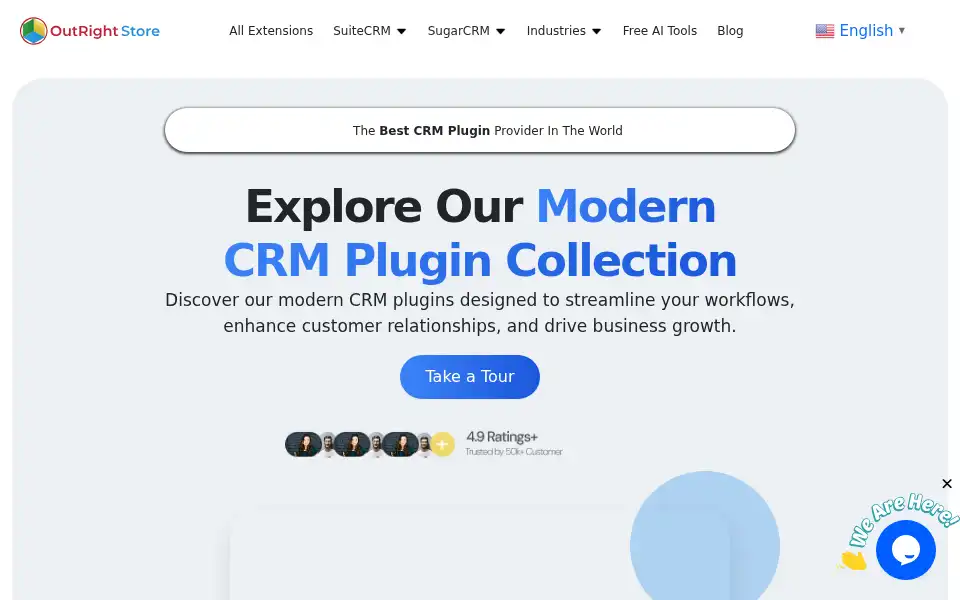 Screenshot of store.outrightcrm.com