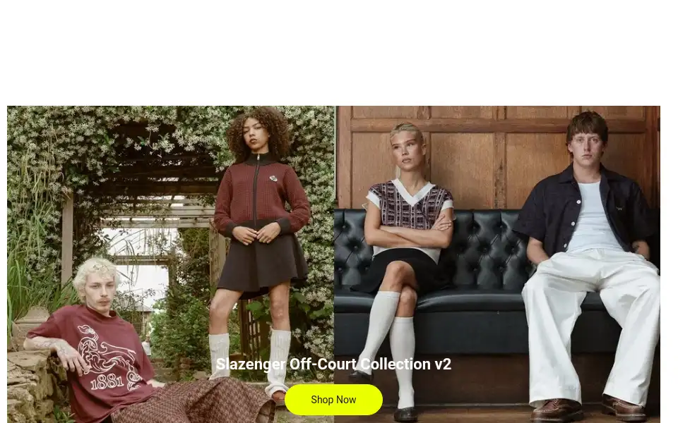 Screenshot of store.slazenger.com