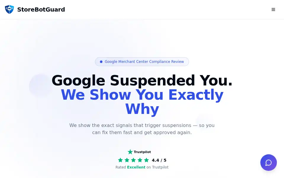 Screenshot of storebotguard.com