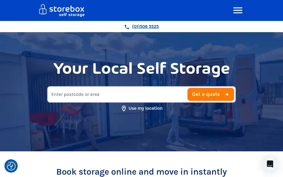 Screenshot of storebox.ie