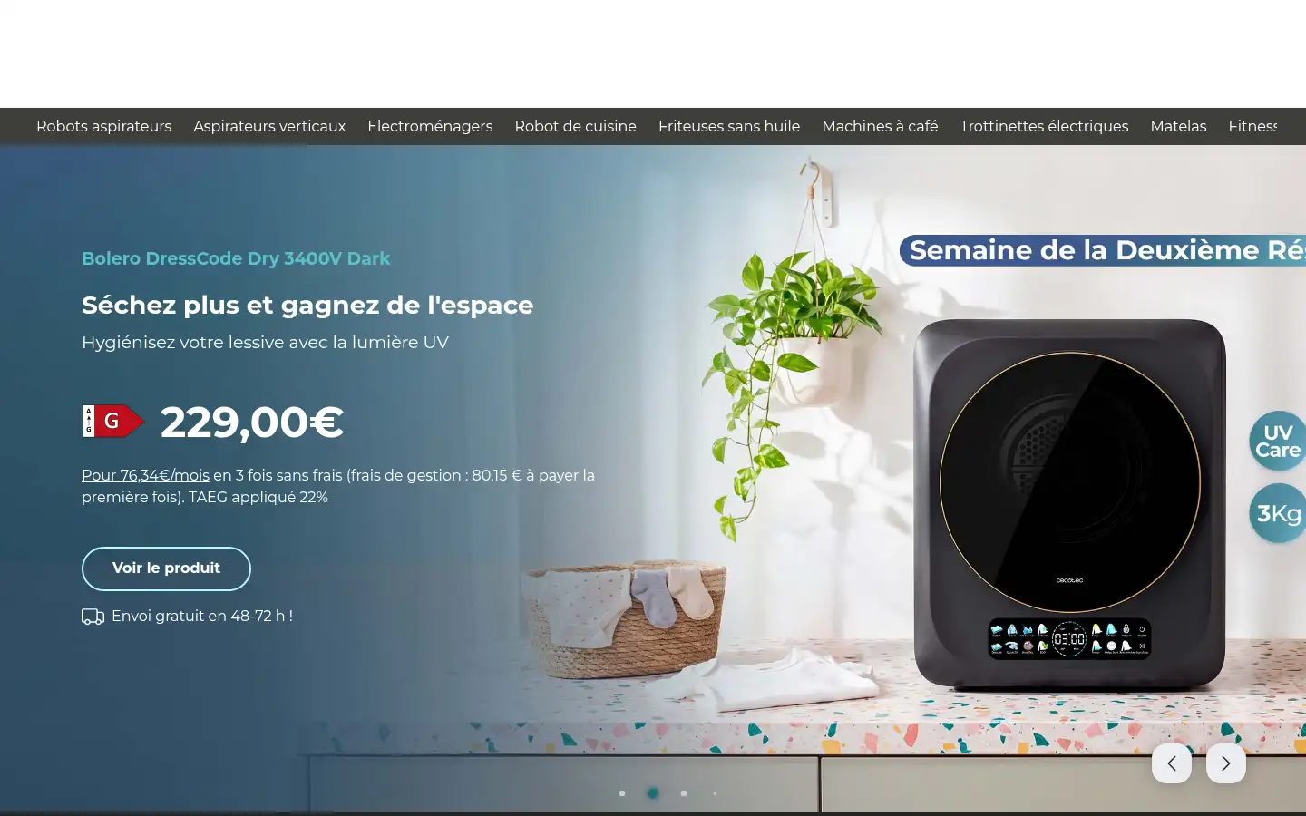 Screenshot of storececotec.fr
