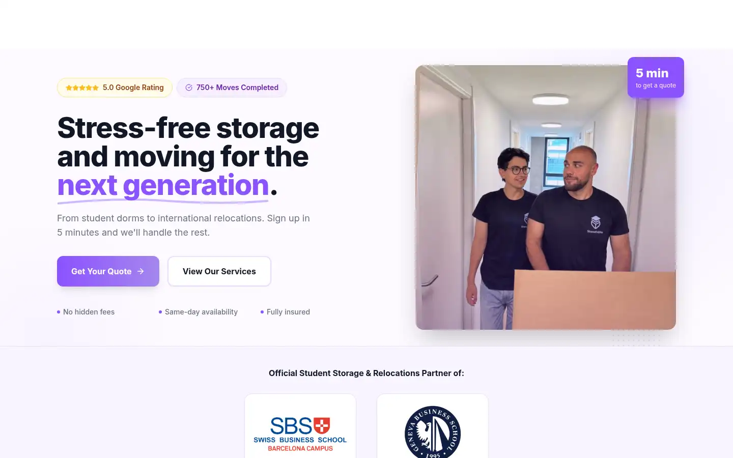 Screenshot of storeit4me.es