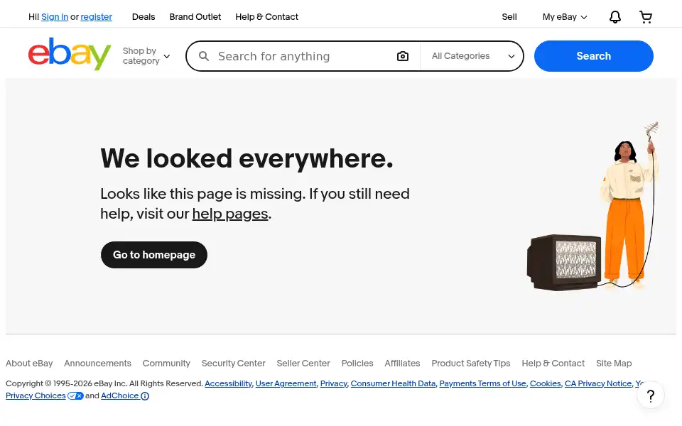 Screenshot of stores.ebay.co.uk