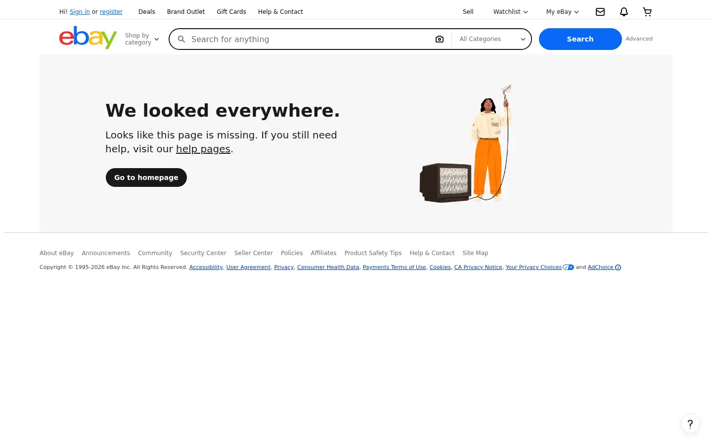 Screenshot of stores.ebay.com.au