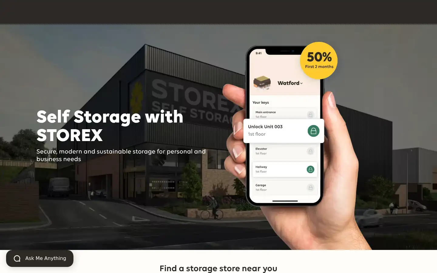 Screenshot of storex.storage
