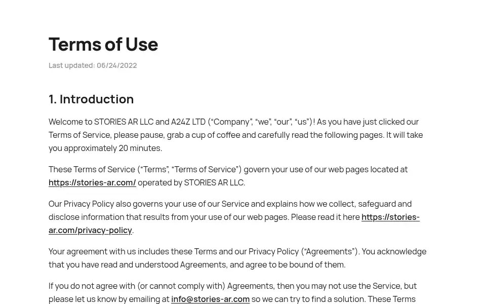 Screenshot of stories-ar.com