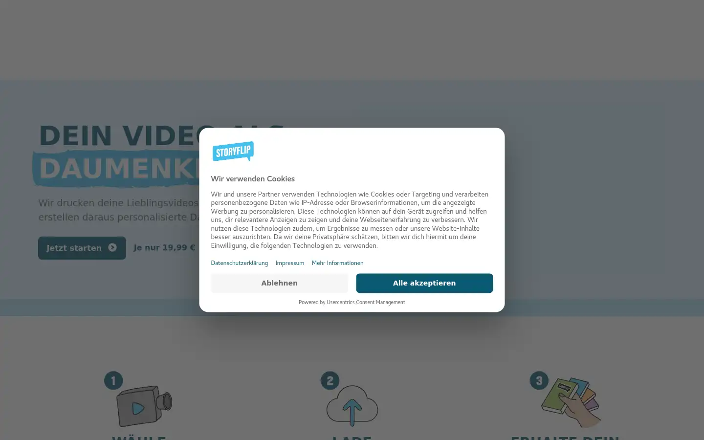 Screenshot of storyflip.de