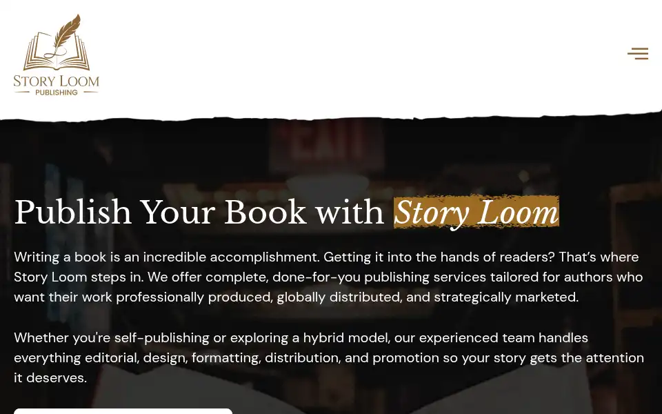 Screenshot of storyloompublishing.com