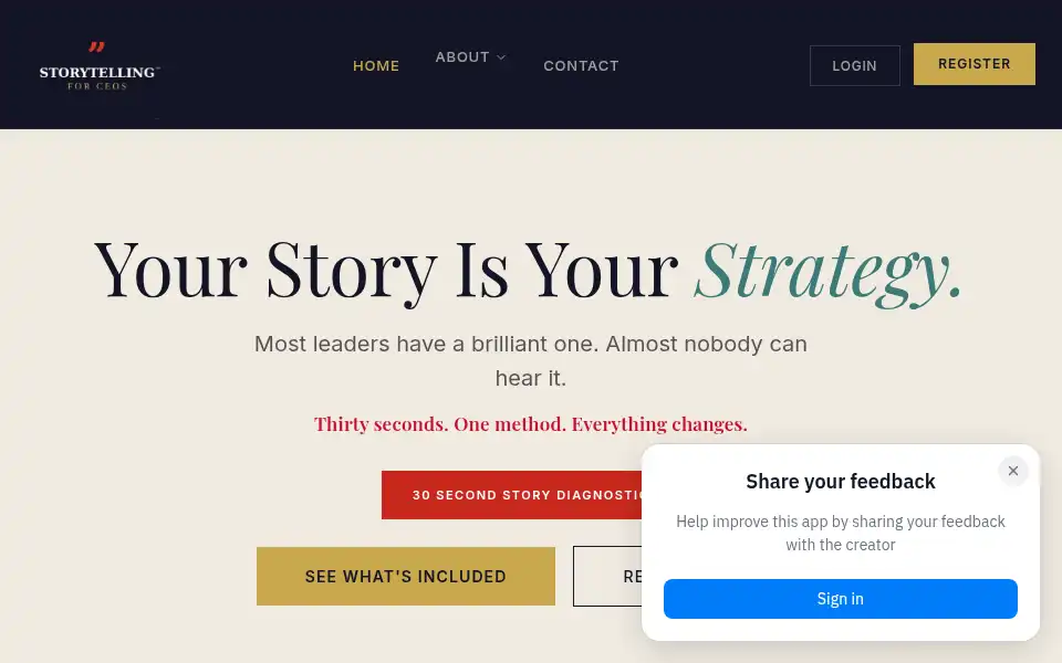 Screenshot of storytellingforceos.com