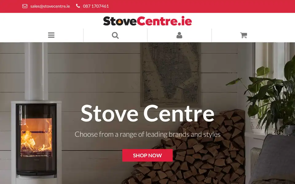 Screenshot of stovecentre.ie
