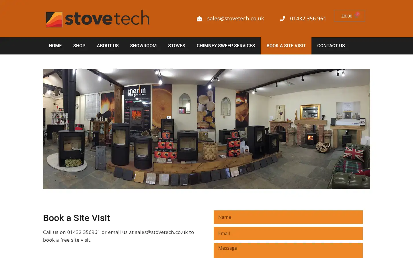 Screenshot of stovetech.co.uk