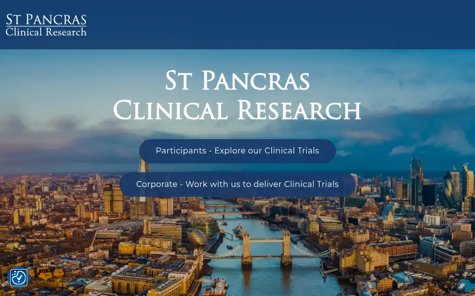 Screenshot of stpancrasclinicalresearch.com