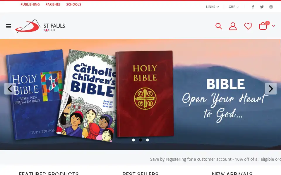 Screenshot of stpauls.org.uk
