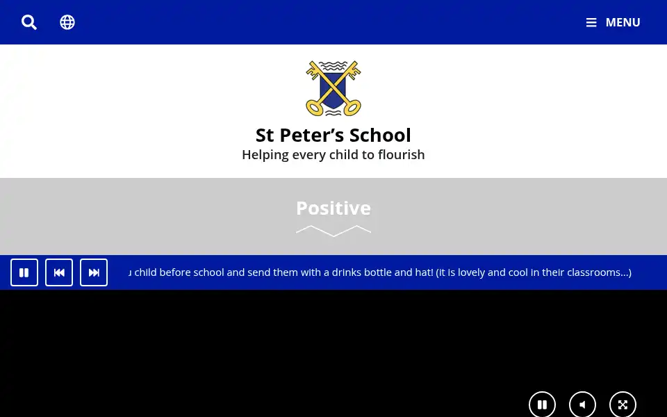 Screenshot of stpeters.herts.sch.uk
