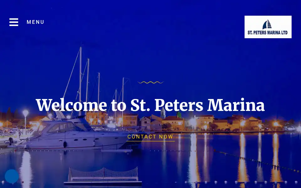 Screenshot of stpetersmarina.co.uk