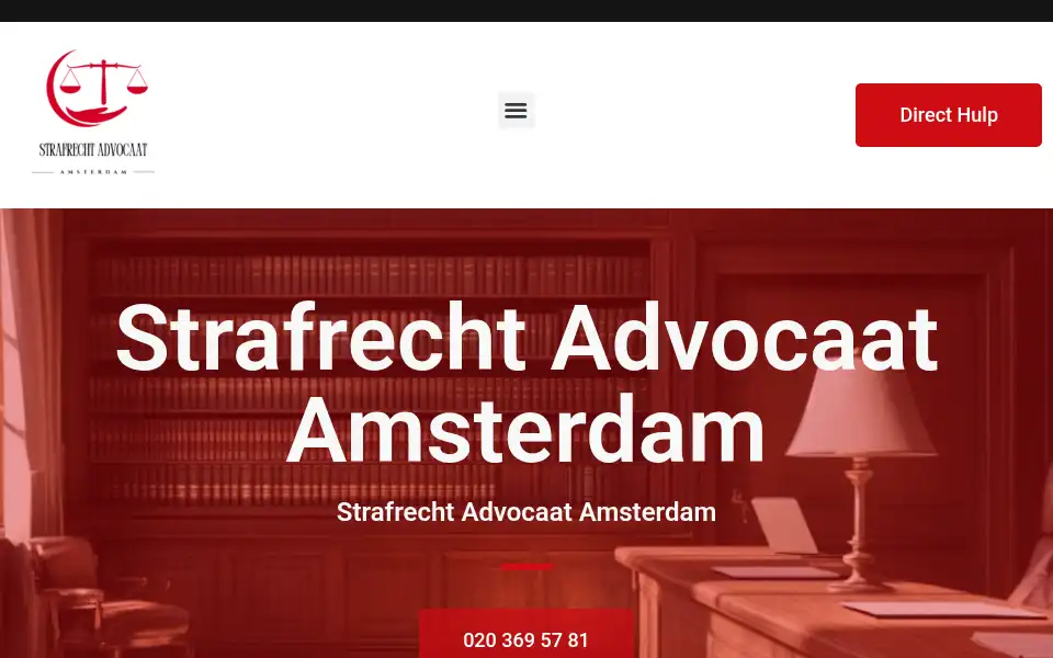 Screenshot of strafrechtadvocaatamsterdam.com