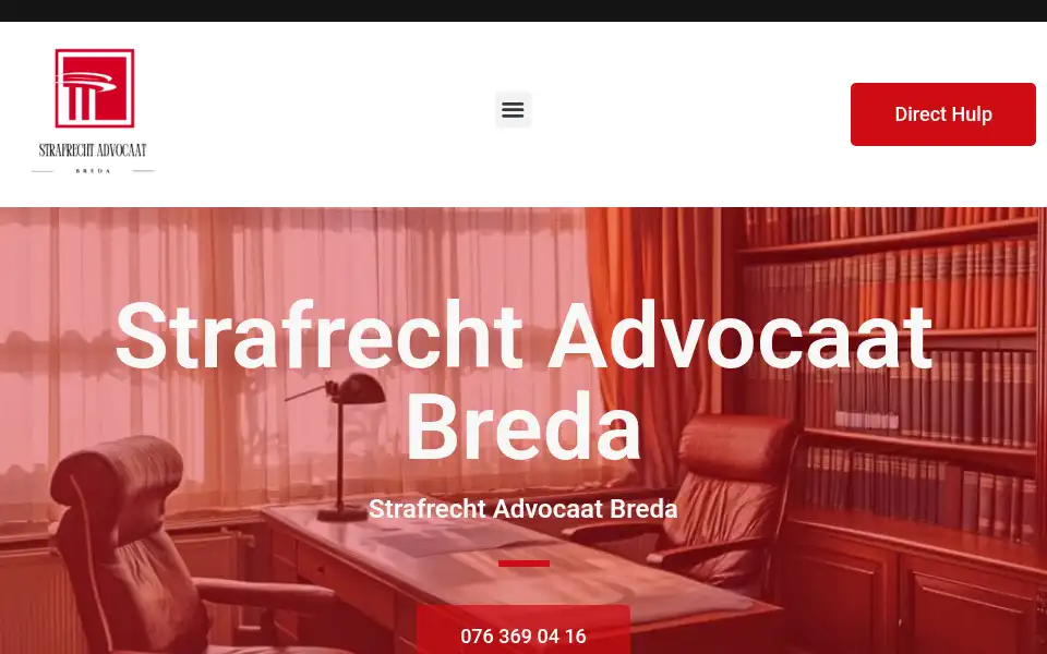 Screenshot of strafrechtadvocaatbreda.com