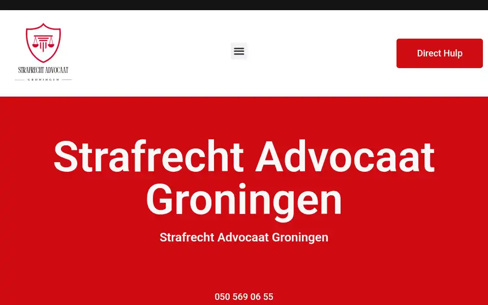 Screenshot of strafrechtadvocaatgroningen.com