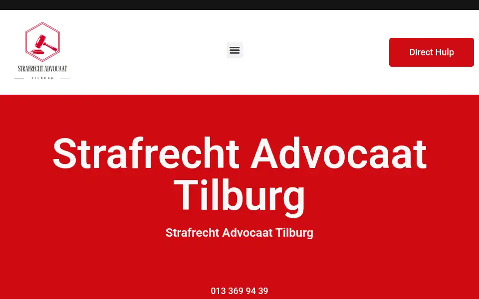 Screenshot of strafrechtadvocaattilburg.com