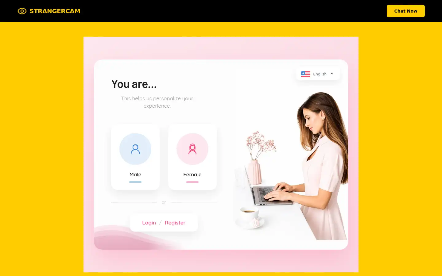 Screenshot of strangercam.online