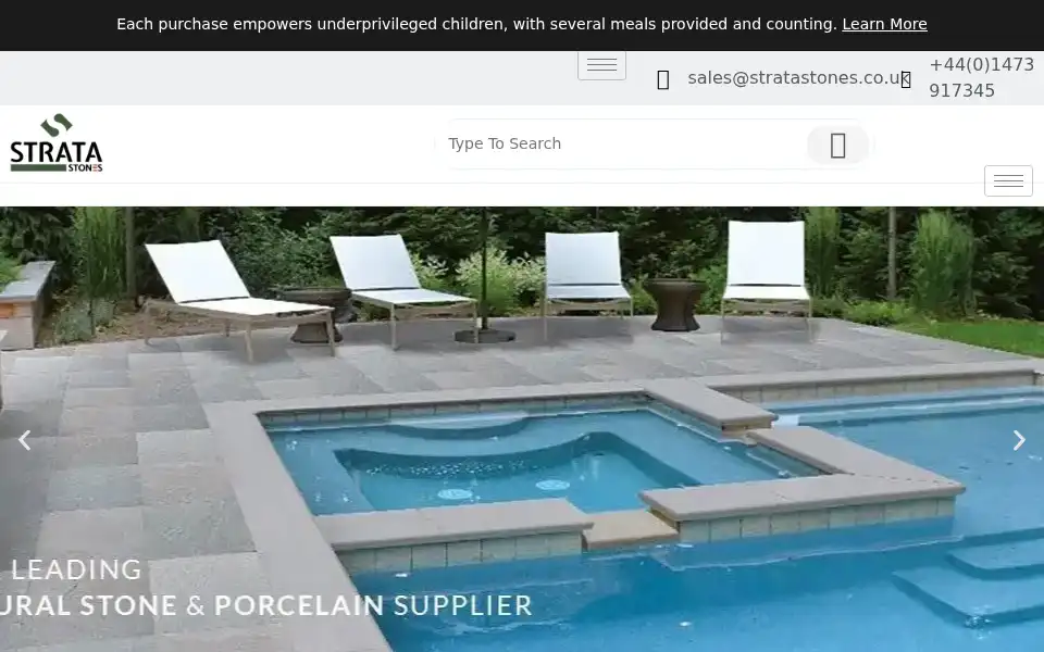 Screenshot of stratastones.co.uk